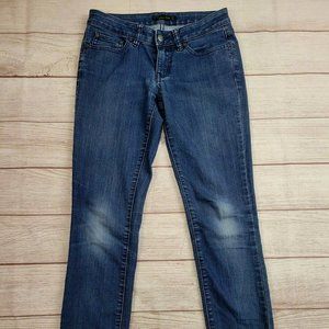Prana Kara Stretch Low Rise Blue Denim Jeans Women’s Size 0/25 Great Used Condit